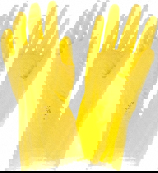 Series 87-198 Chemical Resistant Gloves: 17.00 Thick, Latex, Latex, Unsupported,